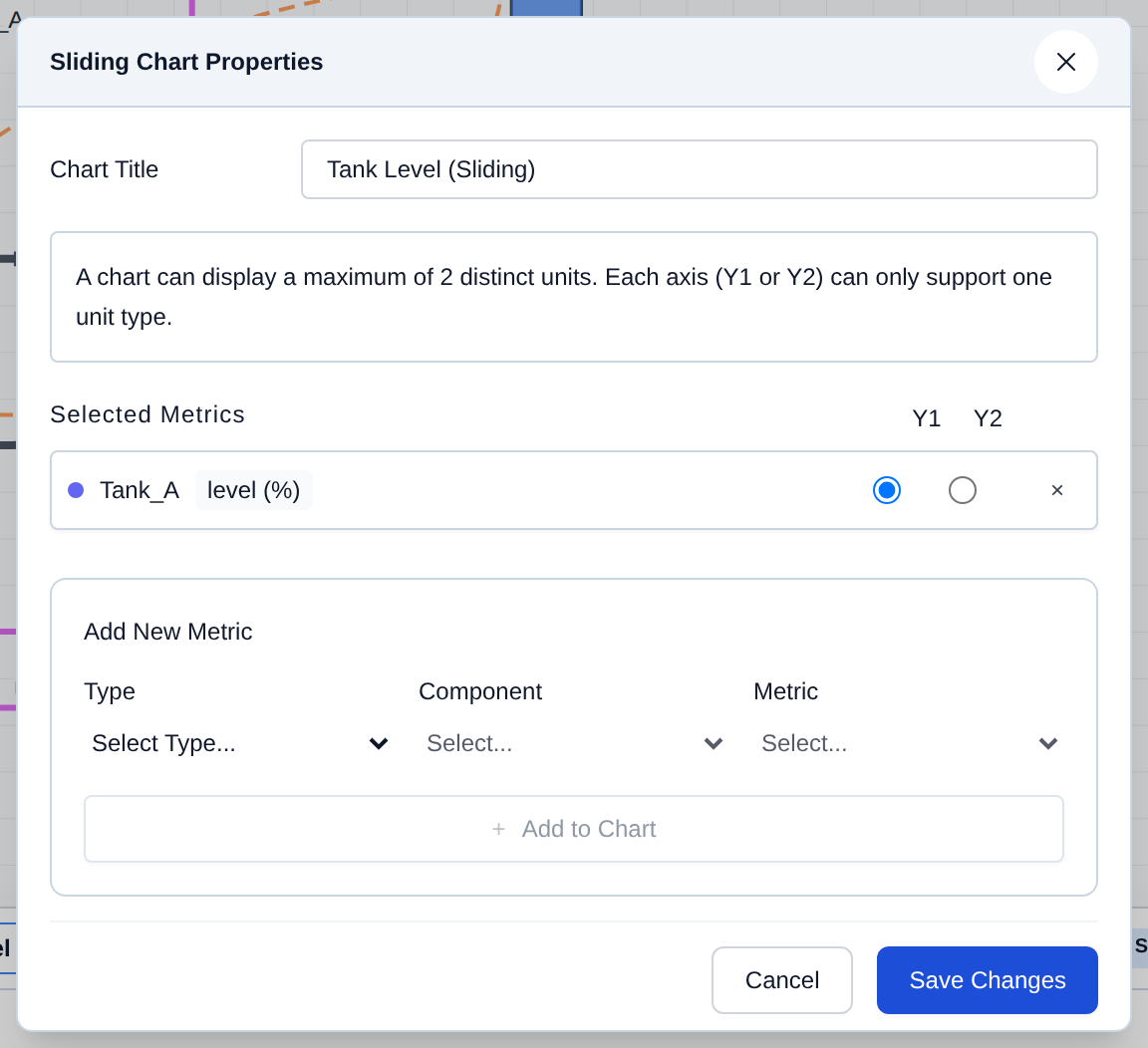 Sliding Chart properties