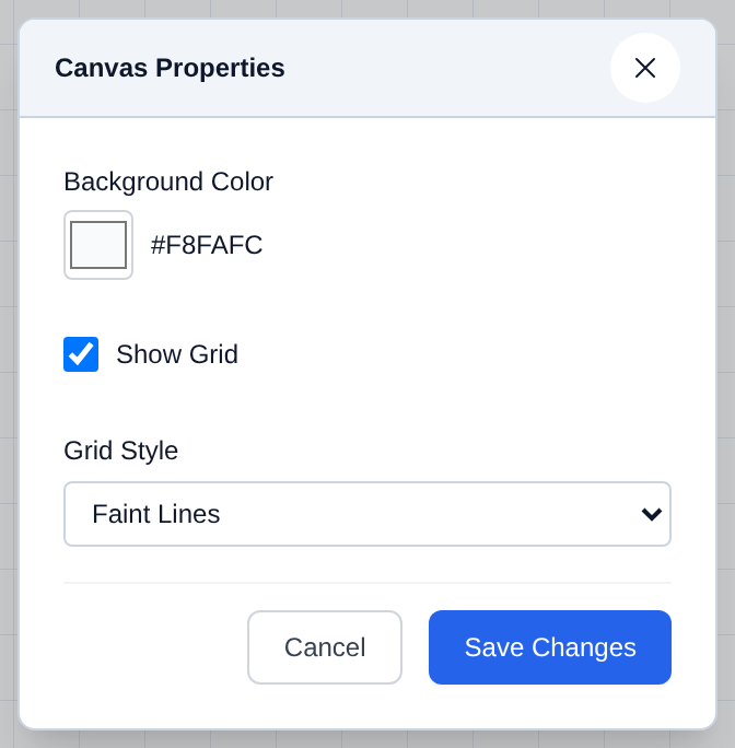 Canvas Properties