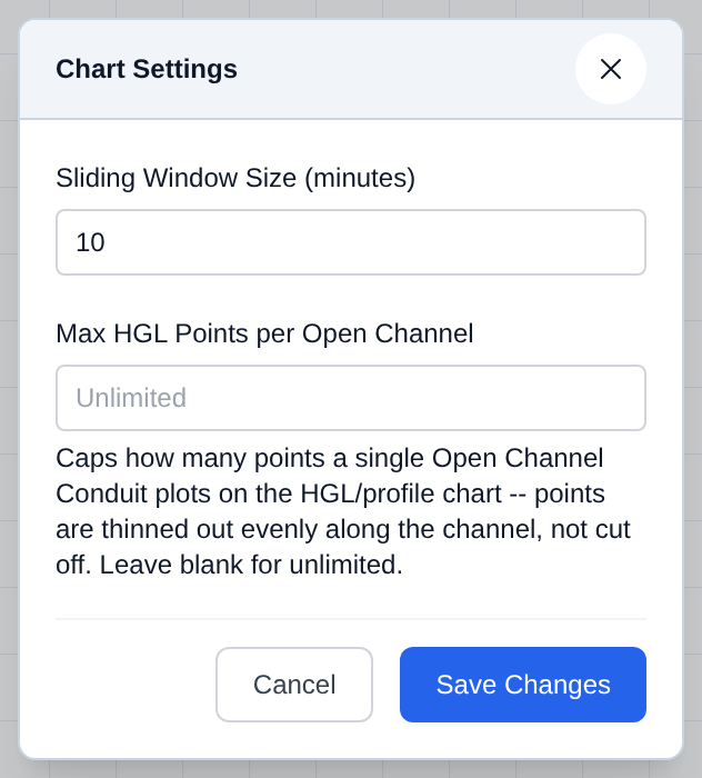 Chart Settings