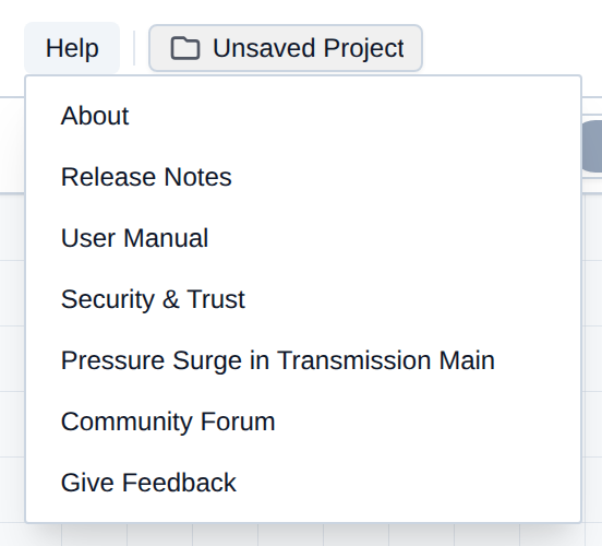 The Help Menu
