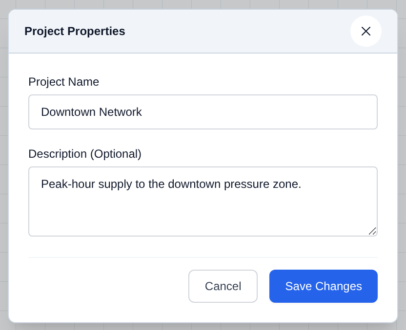 Project Properties