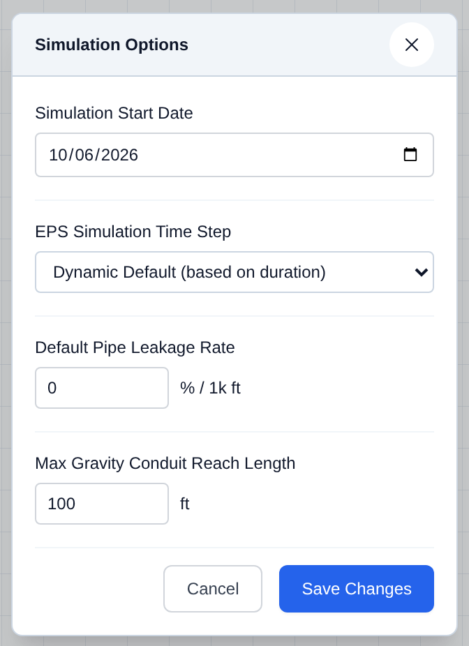 Simulation Options