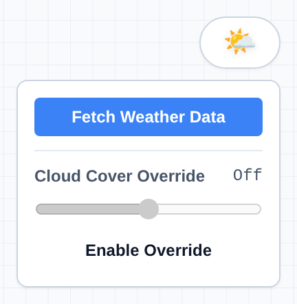 Weather HUD overlay